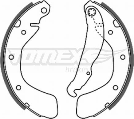 TOMEX brakes TX 20-18 - Set saboti frana aaoparts.ro