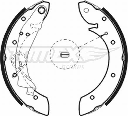 TOMEX brakes TX 20-75 - Set saboti frana aaoparts.ro