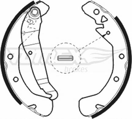 TOMEX brakes TX 20-78 - Set saboti frana aaoparts.ro