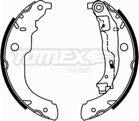 TOMEX brakes TX 21-96 - Set saboti frana aaoparts.ro