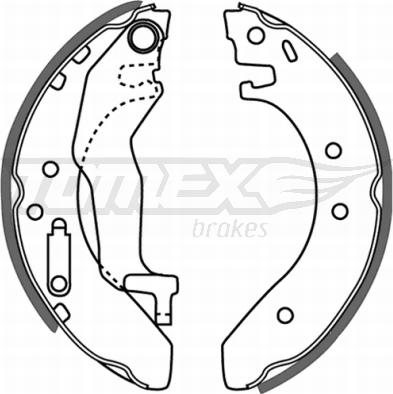 TOMEX brakes TX 21-54 - Set saboti frana aaoparts.ro