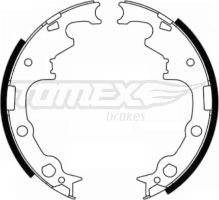 TOMEX brakes TX 21-80 - Set saboti frana aaoparts.ro