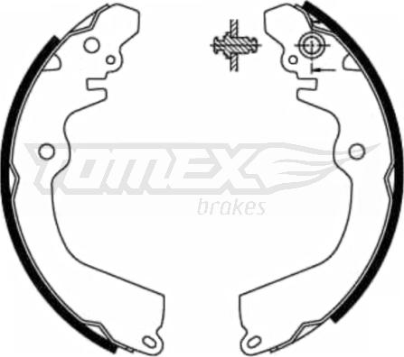 TOMEX brakes TX 21-81 - Set saboti frana aaoparts.ro