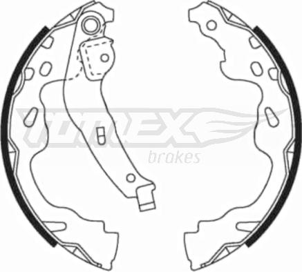 TOMEX brakes TX 21-82 - Set saboti frana aaoparts.ro