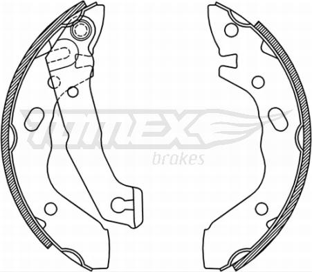 TOMEX brakes TX 21-37 - Set saboti frana aaoparts.ro