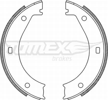 TOMEX brakes TX 21-25 - Set saboti frana aaoparts.ro
