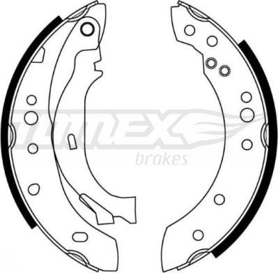 TOMEX brakes TX 21-27 - Set saboti frana aaoparts.ro