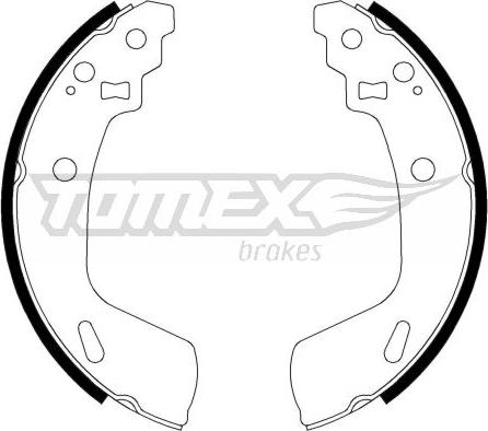 TOMEX brakes TX 23-14 - Set saboti frana aaoparts.ro