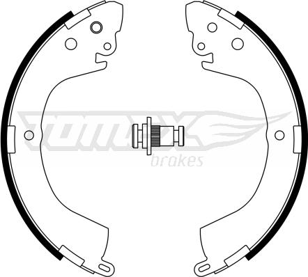TOMEX brakes TX 23-29 - Set saboti frana aaoparts.ro