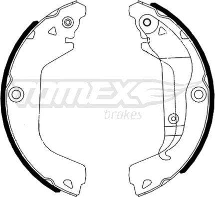 TOMEX brakes TX 23-20 - Set saboti frana aaoparts.ro