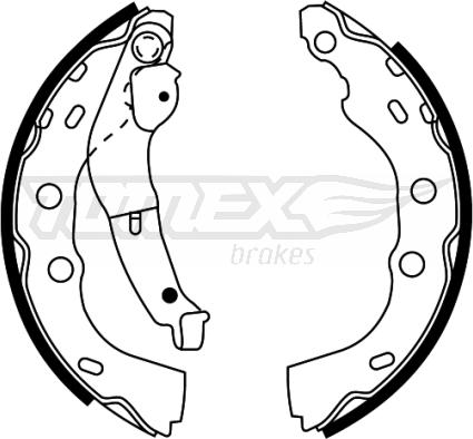 TOMEX brakes TX 22-45 - Set saboti frana aaoparts.ro