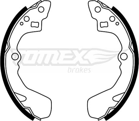 TOMEX brakes TX 22-48 - Set saboti frana aaoparts.ro
