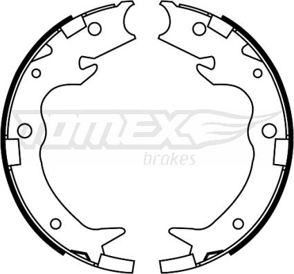 TOMEX brakes TX 22-65 - Set saboti frana aaoparts.ro