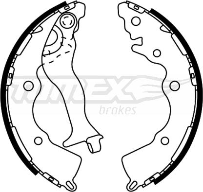 TOMEX brakes TX 22-35 - Set saboti frana aaoparts.ro