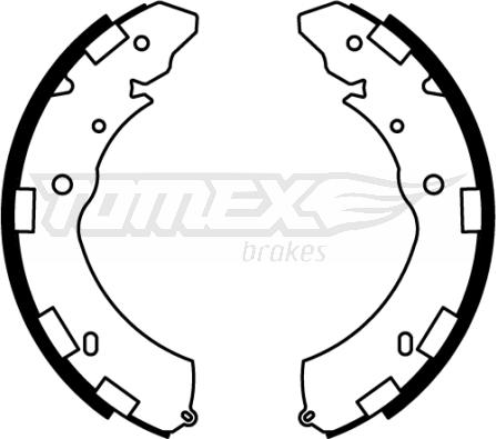 TOMEX brakes TX 22-37 - Set saboti frana aaoparts.ro