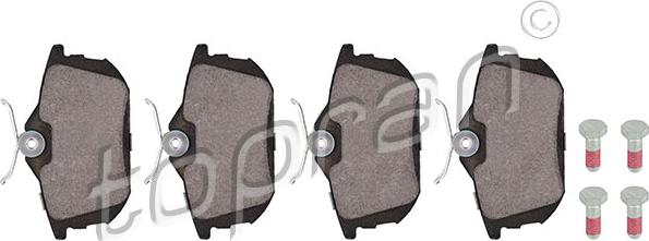 Topran 407 961 - Set placute frana,frana disc aaoparts.ro