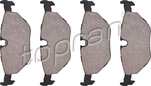 Topran 500 382 - Set placute frana,frana disc aaoparts.ro