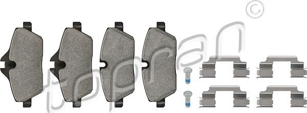 Topran 501 142 - Set placute frana,frana disc aaoparts.ro