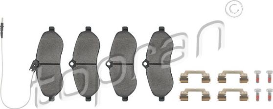 Topran 624 518 - Set placute frana,frana disc aaoparts.ro