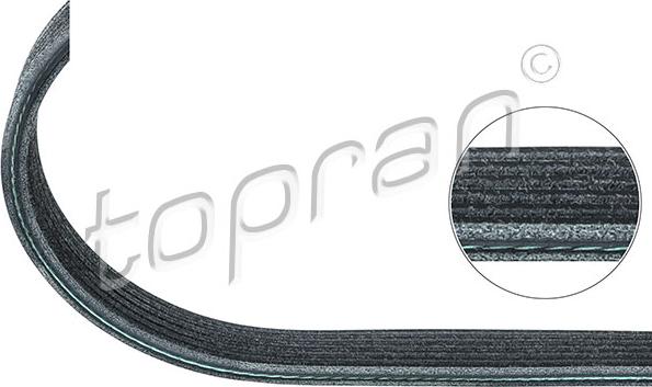 Topran 109 865 - Curea transmisie cu caneluri aaoparts.ro