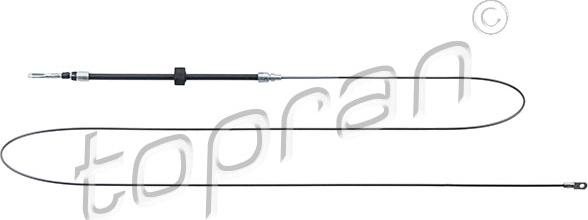 Topran 109 813 - Cablu, frana de parcare aaoparts.ro