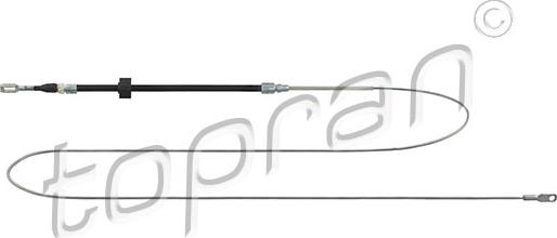 Topran 109 812 - Cablu, frana de parcare aaoparts.ro