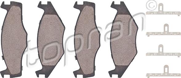 Topran 104 252 - Set placute frana,frana disc aaoparts.ro