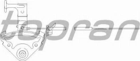 Topran 103 707 755 - Cablu, capota motor aaoparts.ro