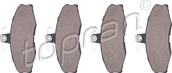 Topran 110 653 - Set placute frana,frana disc aaoparts.ro