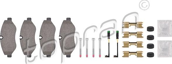 Topran 111 655 - Set placute frana,frana disc aaoparts.ro