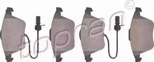 Topran 112 163 - Set placute frana,frana disc aaoparts.ro