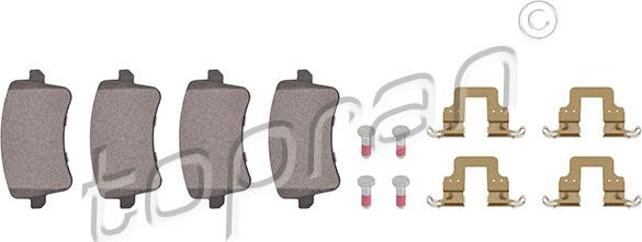 Topran 112 171 - Set placute frana,frana disc aaoparts.ro
