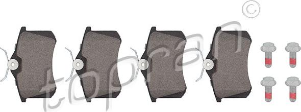 Topran 117 055 - Set placute frana,frana disc aaoparts.ro