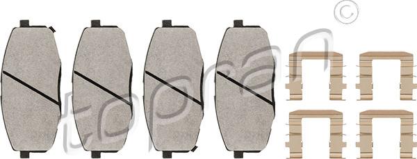 Topran 820 693 - Set placute frana,frana disc aaoparts.ro
