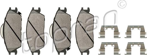 Topran 820 370 - Set placute frana,frana disc aaoparts.ro