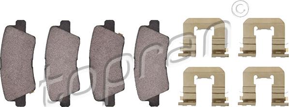 Topran 821 149 - Set placute frana,frana disc aaoparts.ro