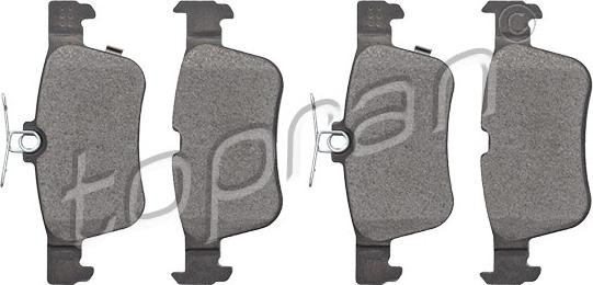 Topran 304 888 - Set placute frana,frana disc aaoparts.ro