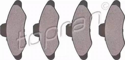 Topran 300 276 - Set placute frana,frana disc aaoparts.ro