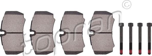Topran 303 962 - Set placute frana,frana disc aaoparts.ro