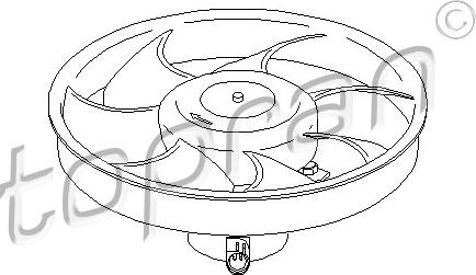 Topran 302 601 - Ventilator, radiator aaoparts.ro
