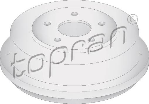 Topran 302 250 - Tambur frana aaoparts.ro