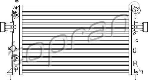 Topran 206 972 - Radiator, racire motor aaoparts.ro