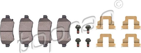 Topran 206 839 - Set placute frana,frana disc aaoparts.ro