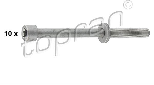 Topran 206 744 - Set surub, chiulasa aaoparts.ro