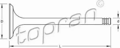 Topran 300 562 - Supapa admisie aaoparts.ro