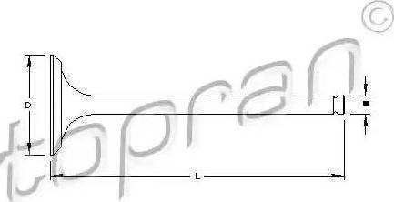 Topran 721 551 - Supapa admisie aaoparts.ro