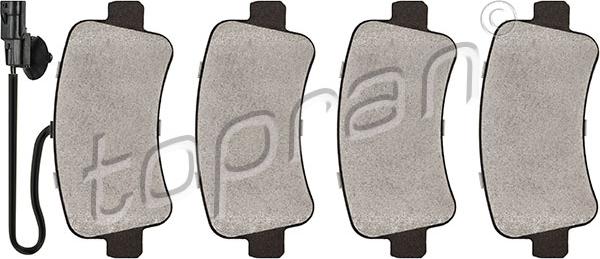 Topran 208 233 - Set placute frana,frana disc aaoparts.ro