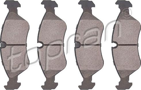 Topran 202 465 - Set placute frana,frana disc aaoparts.ro