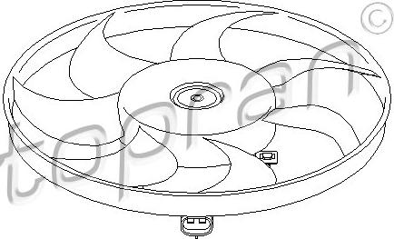 Topran 202 364 - Ventilator, radiator aaoparts.ro