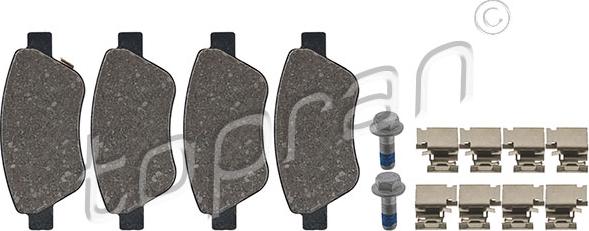 Topran 207 648 - Set placute frana,frana disc aaoparts.ro